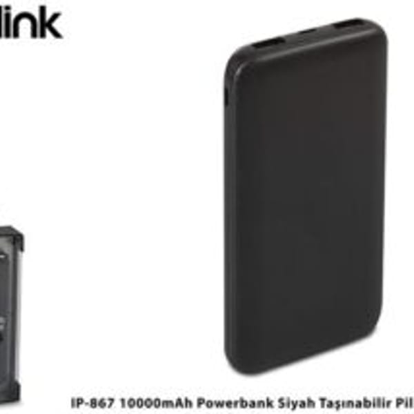 S-Link Ip-867 10000Mah Powerbank Siyah