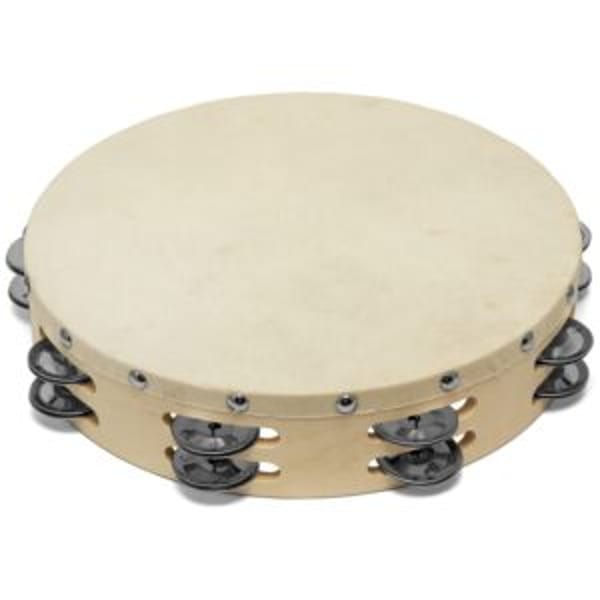 Tiger Power Tambourine 10 8 Pairs Jingles