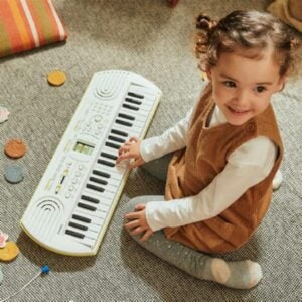 Casio SA-80 Mini Klavye 44 Tuş Beyaz Sarı Çocuklar İçin