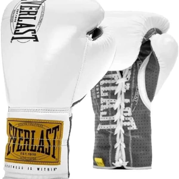 Everlast 1910 Pro Fight Boks Eldiveni - Beyaz - 8 Oz