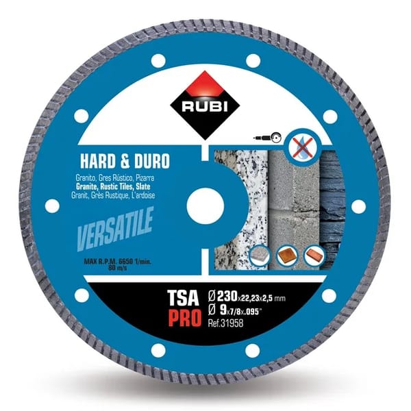 Rubi Bıçak Seramik Sert Malzeme Turbo 230MM Superpro