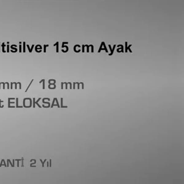 Sander Islak Zemin Compact Laminant Ayağı 15Cm Multi Silver