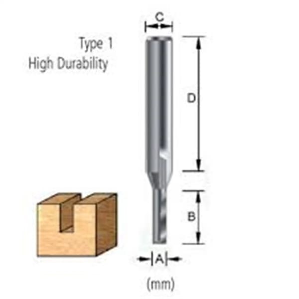 Makita Uç Freze Straight Bit 107638