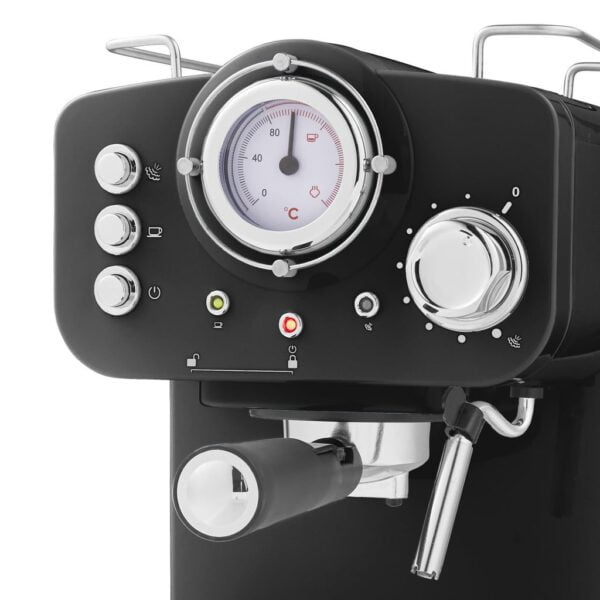 Swan Retro Espresso Makinasi Sk22110Bn Siyah 4