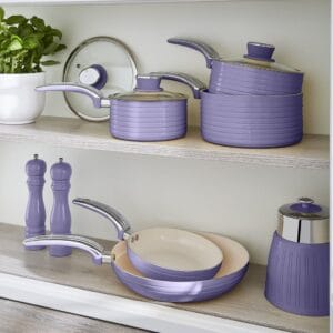 Swan Retro 5 Parça Tencere Tava Seti - Swan