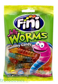 FINI JELLY WORMS 100GR
