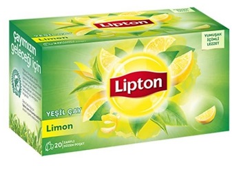 Lipton Berrak Yeşil Limonlu Poşet Çay 20 x 1