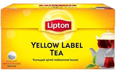 Lipton Yellow Label Tea Demlik Süzen Poşet Siyah Çay 100 x 3