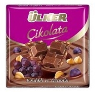 Ülker Fındıklı Üzümlü Bol Sütlü Çikolata 65 Gr