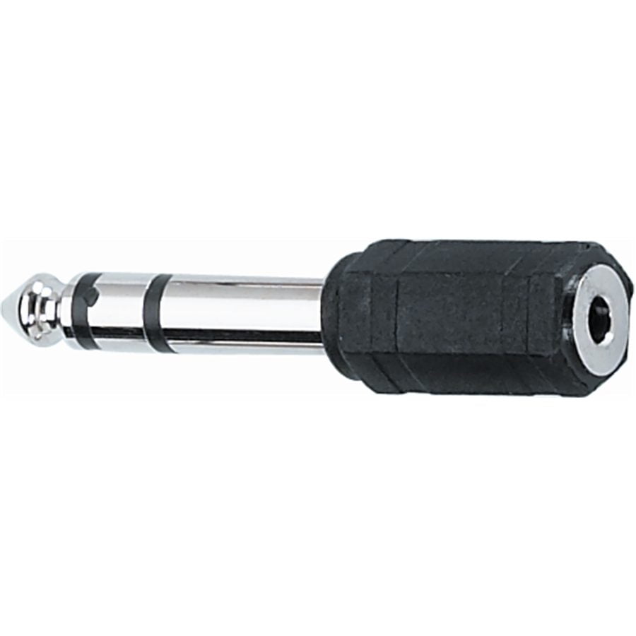 AD21 Adaptor - Stereo 6.3mm jack plug to stereo 3.5mm jack socket
