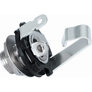 F142 Mono 6.3mm panel mounting jack socket (ideal for electric guitars)