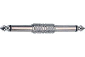 G122 Adaptor - Mono 6.3Mm Jack Plug To Mono 6.3Mm Jack Plug