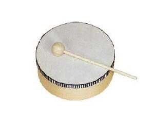 TIGER POWER TAMBOURINE WITH BEATER (TEF)