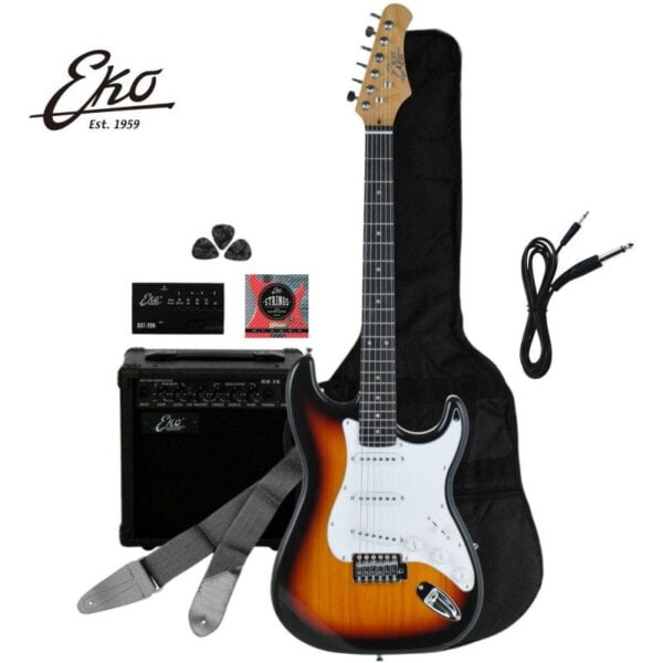 1X S-300 Sunburst Elektro Gitar