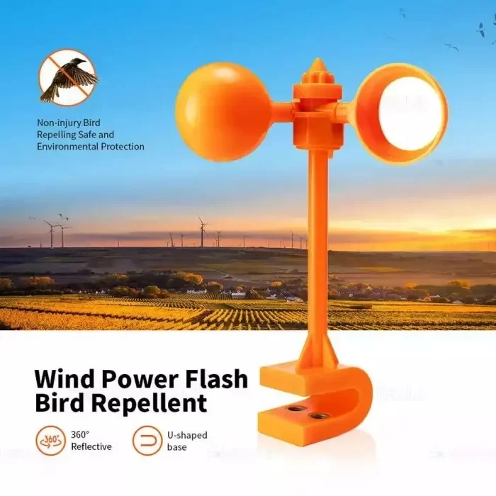 Scarer Rüzgar ve Solar Güneş Enerjili Şahin Sesli Kuş Kovucu