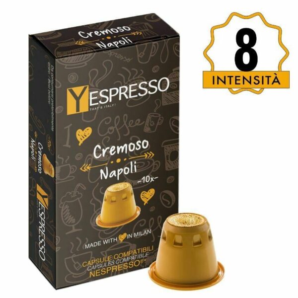 Nespresso Uyumlu Kapsül Kahve - Yespresso Cremoso (Yoğunluk 8)
