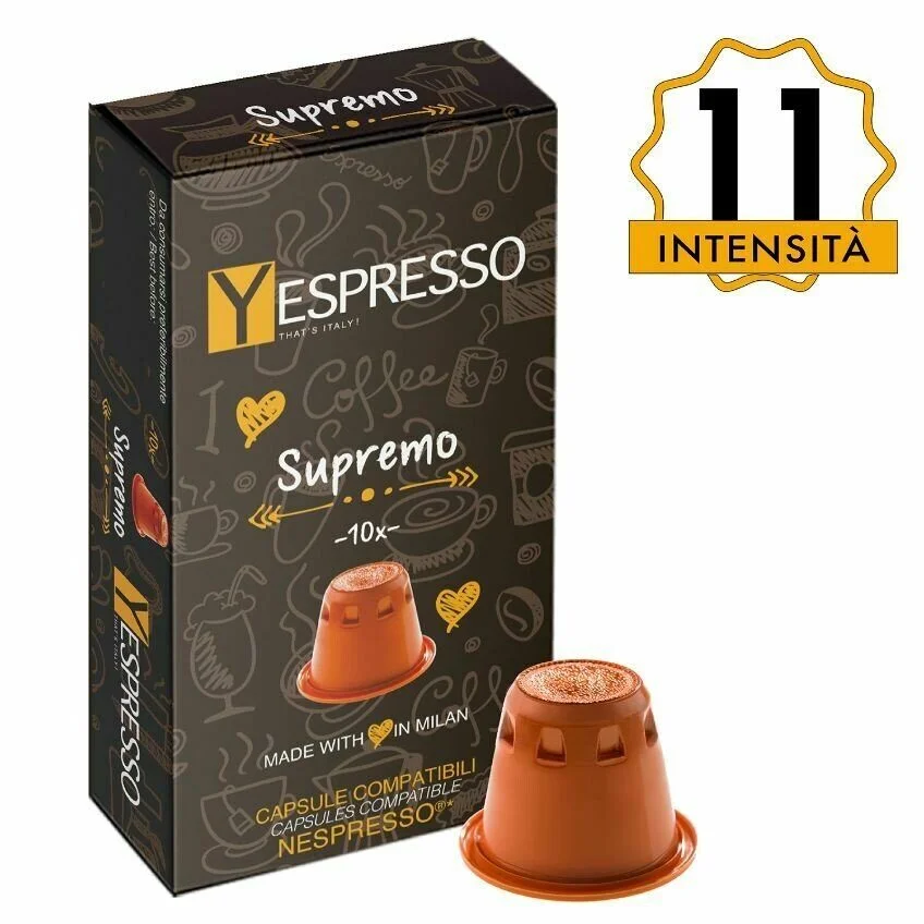 Nespresso Uyumlu Kapsül Kahve - Yespresso Supremo (yoğunluk 11)