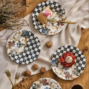 Emsan Victoria 4&apos;lü Pasta Tabağı Seti