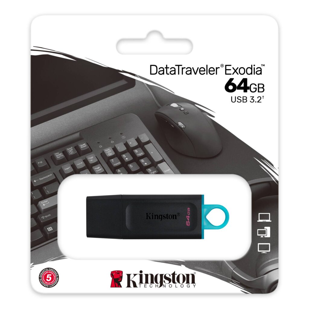 USB BELLEK KINGSTON 64GB USB 3.2 GEN1 DATA TRAVELER DTX/64GB