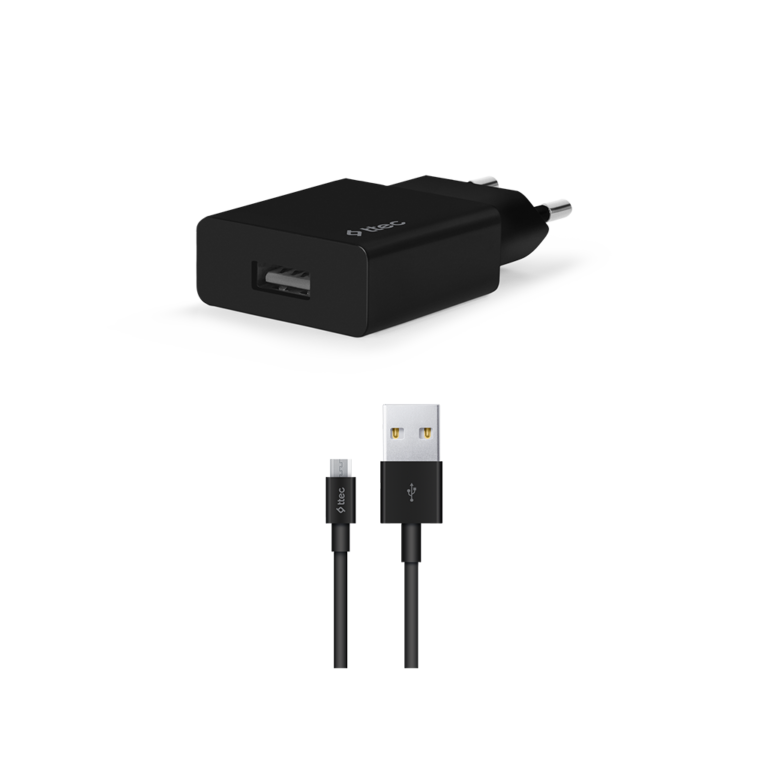 TTEC 2SCS20MS 2.1A Seyahat Şarj Aleti + Micro USB Kablo SİYAH