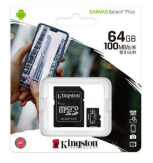 BELLEK KINGSTON 64GB MICRO SD CL10 SDCS2/64GB 100MB/s UHS-I