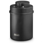 Delonghi - Vakumlu Kahve Kavanozu - 500 Gr Kapasiteli  (siyah çelik Gövde) (coffee Canister)