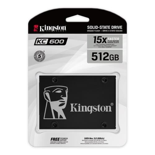 SSD Kingston KC600 512GB SSD SKC600/512G 550MB-520MBs