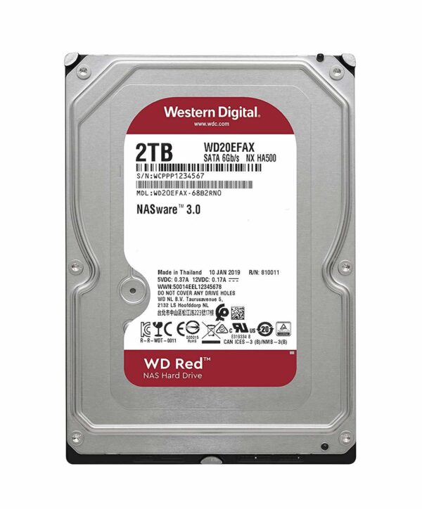 Hdd Wd 3.5 2Tb Red Wd20Efpx 64Mb 5400Rpm 7/24 Nas