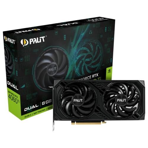 EKRAN KARTI PALIT RTX4060Ti Dual 8GB 128Bit GDDR6 3x DP