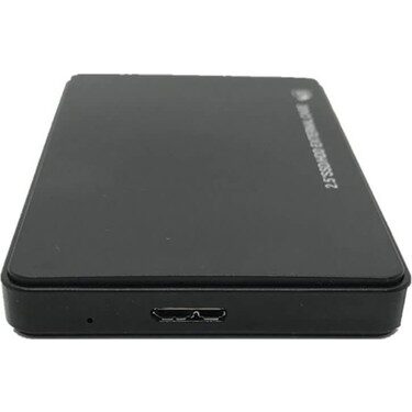 AKSESUAR EXTERNAL HDD KUTUSU 2.5" USB 3.0 SIYAH VİDASIZ