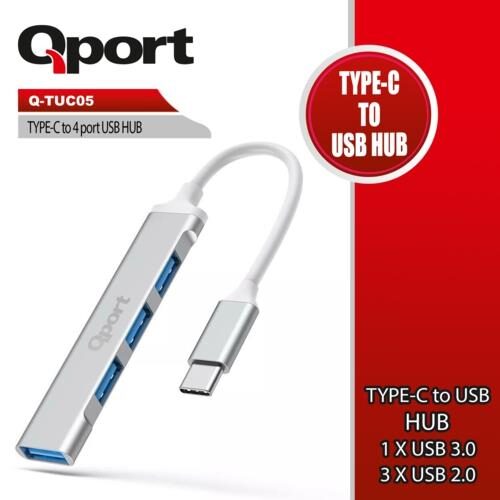 Usb Çoklayici Qport Q-Tuc05 Type-C To 4 Port Usb Çoklayici