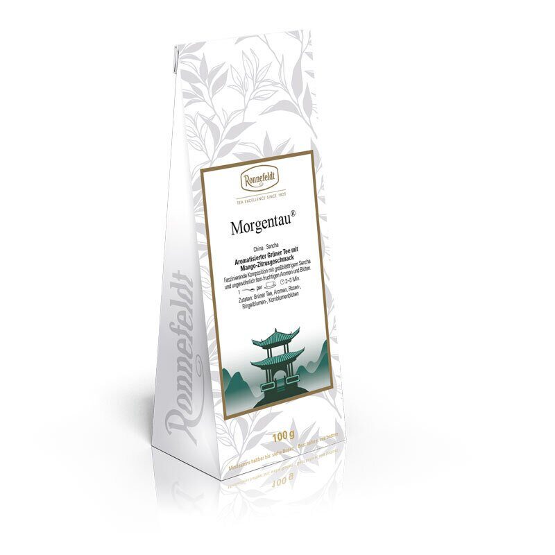 Ronnefeldt - Morgentau® Mango aromalı Yeşil Çay (1 X 100 gr yaprak halinde)