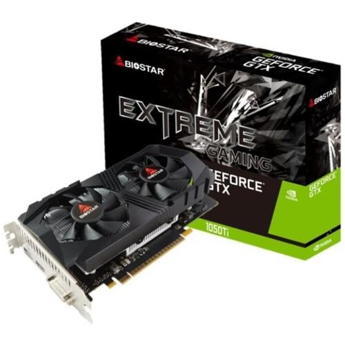 EKRAN KARTI BIOSTAR GTX1050Ti 4GB 128Bit GDDR5 Dvi+DP+HDMI