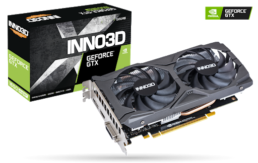 EKRAN KARTI INNO3D 4GB GTX1650 Twin x2 OC 128BIT DDR6