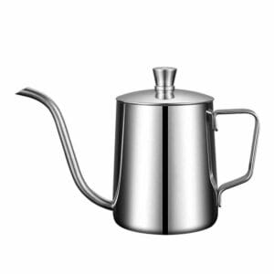 Mini Kettle 600 Ml Kapaklı  - 500 Ml. (metalik)