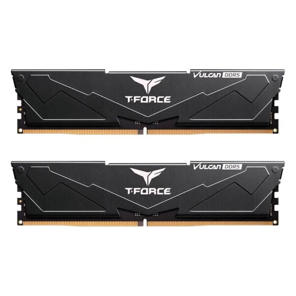 Bellek Team T-Force Vulcan Black 32Gb (2X16Gb) 6400Mhz Ddr5 Cl40