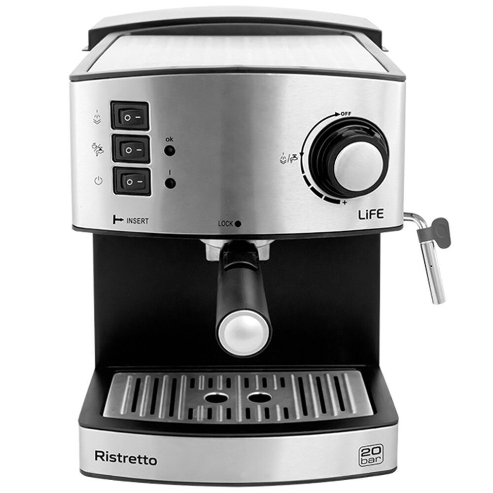 Kahve Makinesi Espresso LIFE Risretto 221 0382 siyah/gümüş - KKTC Bi Sipariş