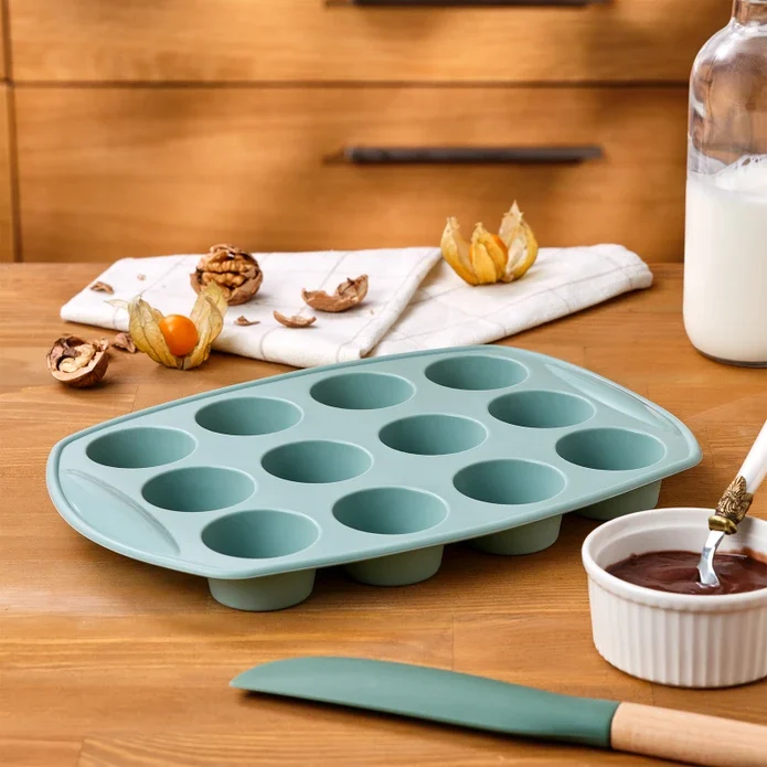 Silikon Muffin Kalıbı Yeşil