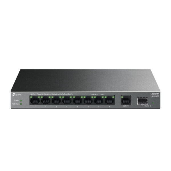 Switch Tp-Link Ls1210Gp 10 Port 10/100/1000 8 Port Poe+