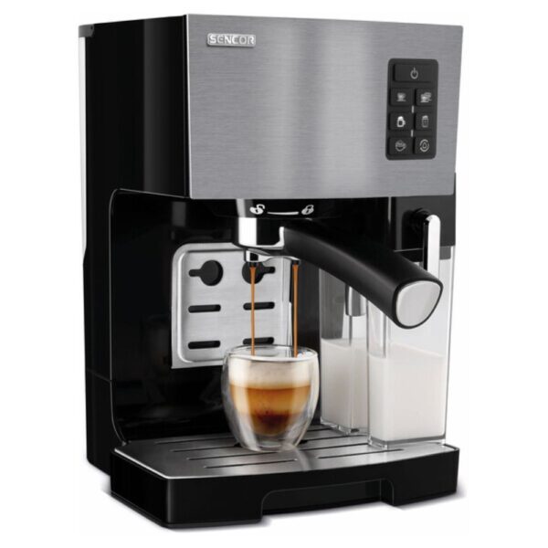 Kahve Makinesi Espresso Sencor Yarı Otomatik Ses 4050Ss Siyah/Gümüş - Kktc Bi Sipariş
