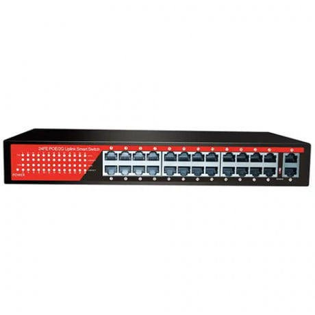Switch Ezcool Ez-24Psf 24Xfe+2Xge Poe (320Watt)