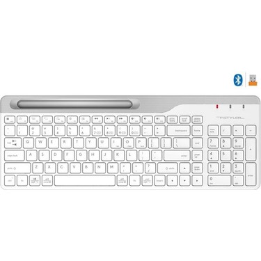 Klavye A4 Tech Fbk25 Beyaz Bluetooth+2.4G Nano Fn-Multimedya Tr Layout