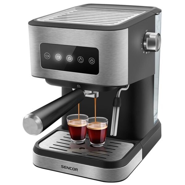 Kahve Makinesi Espresso Sencor Ses 4020Ss Siyah/Gri - Kktc Bi Sipariş