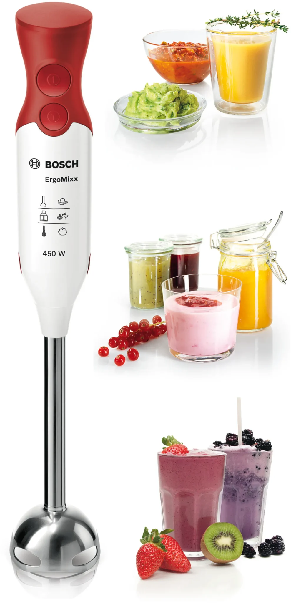 Bosch MSM64110 450 W El Blender Kırmızı
