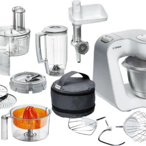 Bosch Seri 4 Mutfak makinesi MUM 5 900 W Beyaz, Gümüş