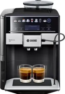 BOSCH TIS65429RW Tam otomatik kahve makinesi Vero Barista 400 Sapphire, 15.0 bar, 1.7L, siyah metalik