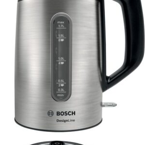 BOSCH TWK4P440 Kettle DesignLine 1.7lt Paslanmaz Siyah/Çelik Bi Sipariş KKTC