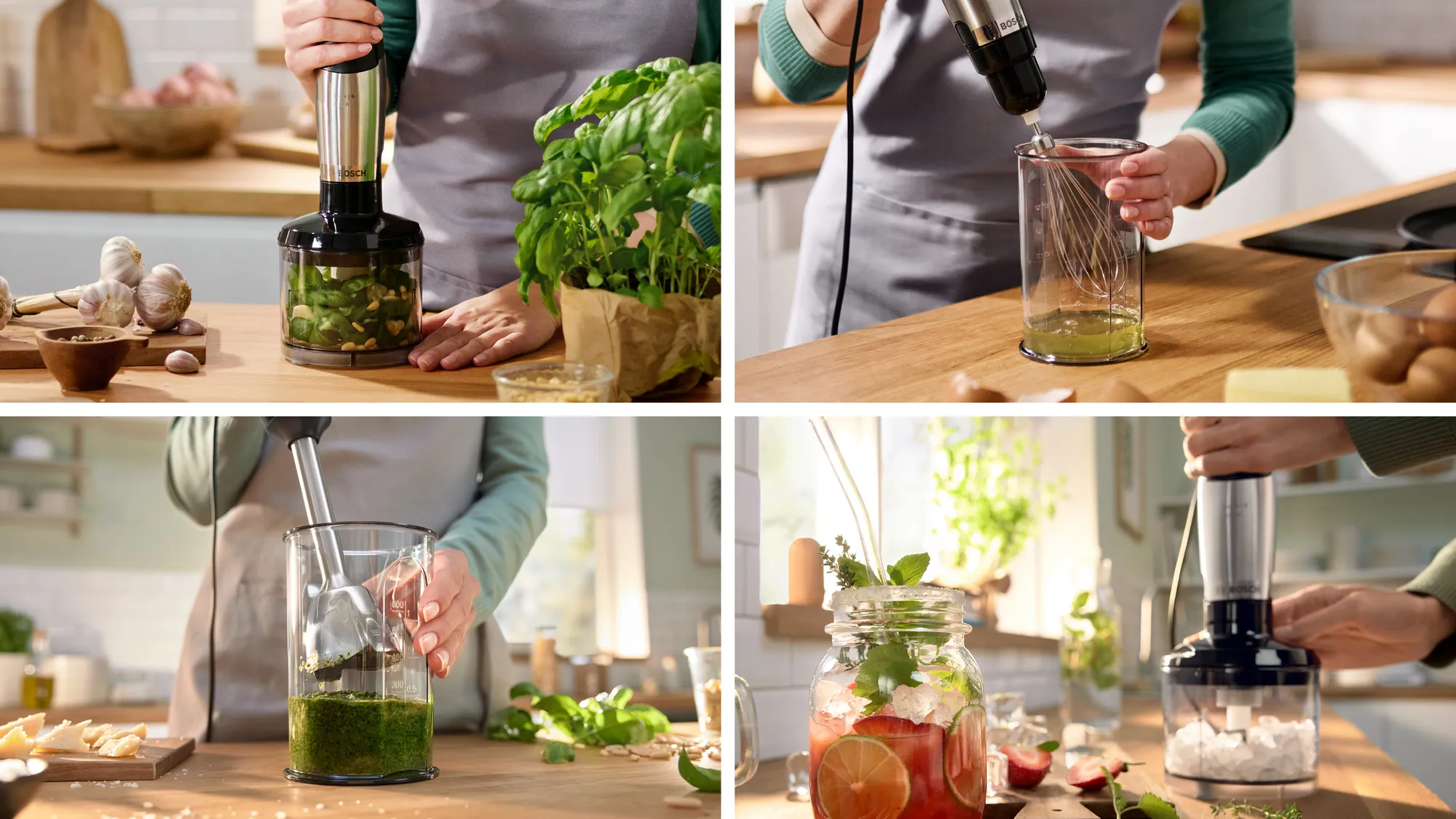 Bosch Seri 6 El Blenderi Ergomaster 1000 W Paslanmaz Çelik - Bosch