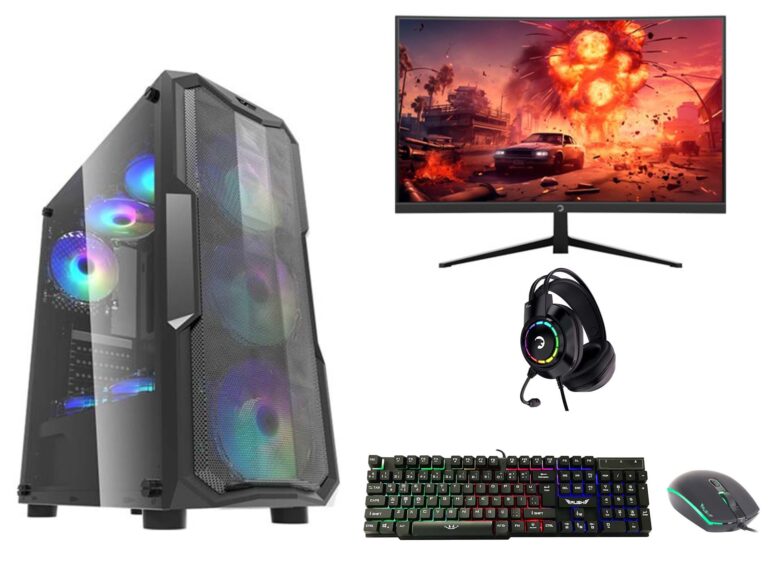 GAMINGPC DG201 i5-12400F/8GB RAM/4GB GTX1650/512GB SSD/24"/K+M+K