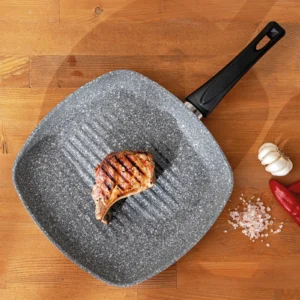 Titanium Granit Kare Tava 28 cm